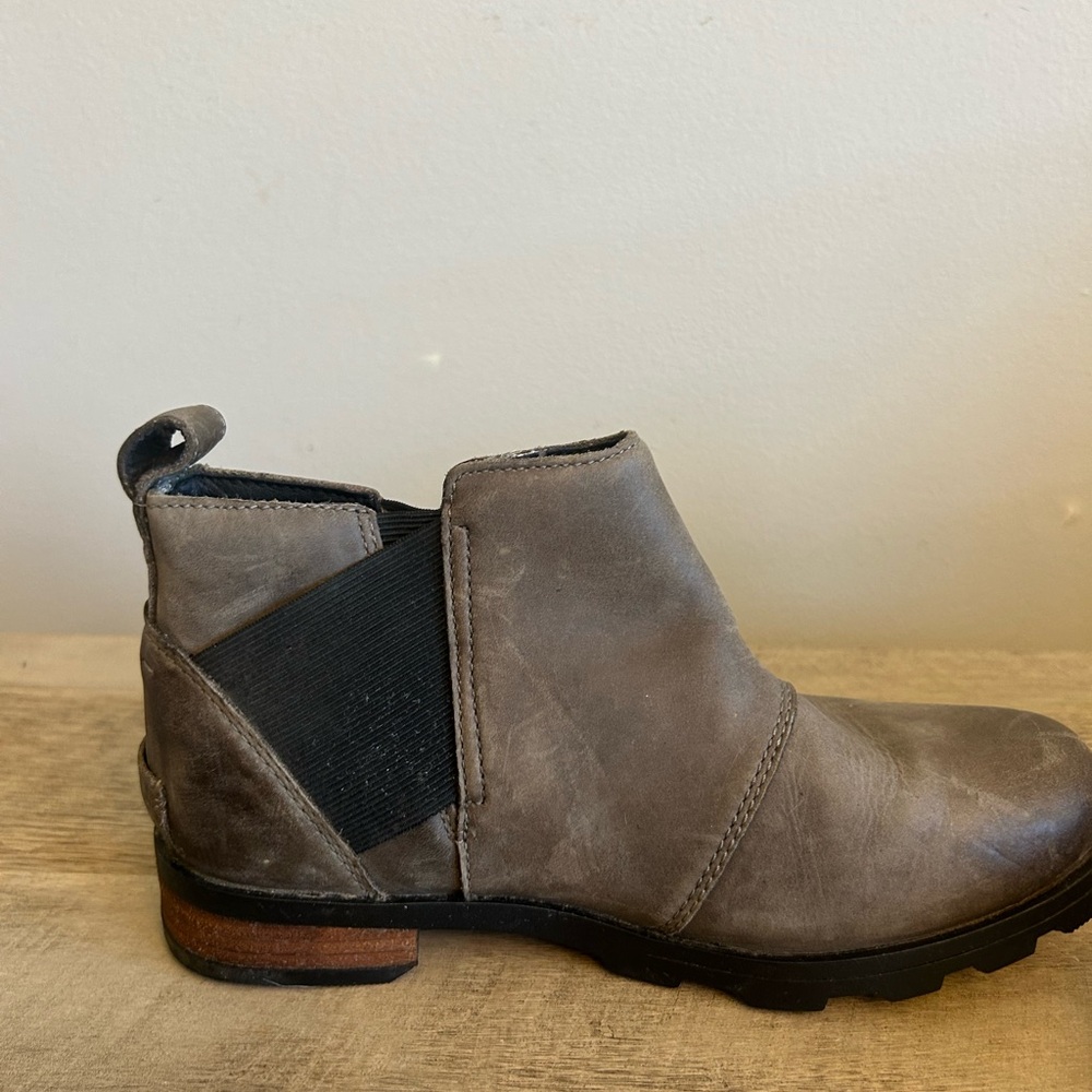 Sorel Emelie H2O Chelsea Boots in‎ Taupe Womens Size 6.5 - Picture 4 of 12